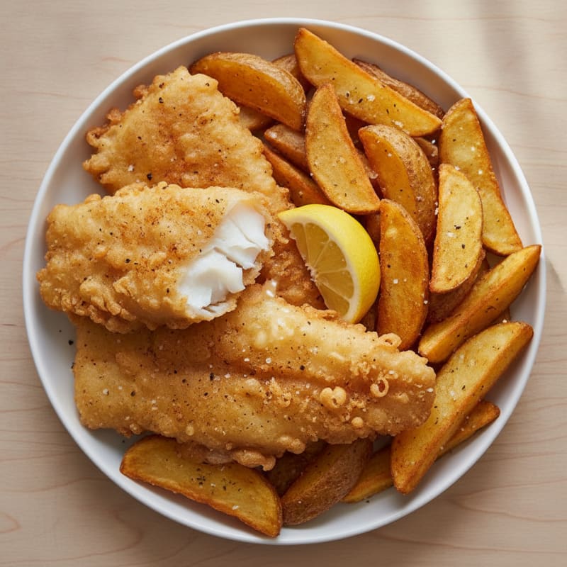 Classic Beer-Battered Fish and Chips