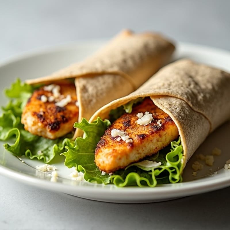 Crispy Grilled Chicken Caesar Wrap