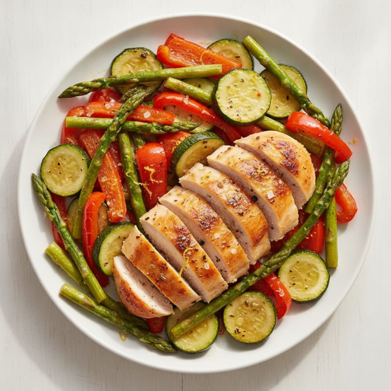 Lemon Herb Chicken with Roasted Vegetables