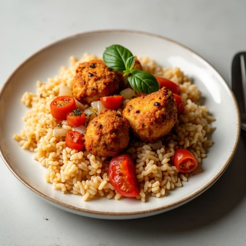 Lean Chicken Stew with Jollof Rice