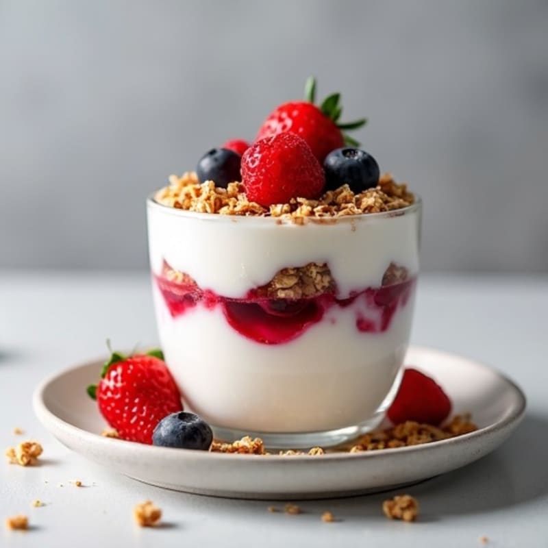 Creamy Greek Yogurt Protein Parfait with Berries