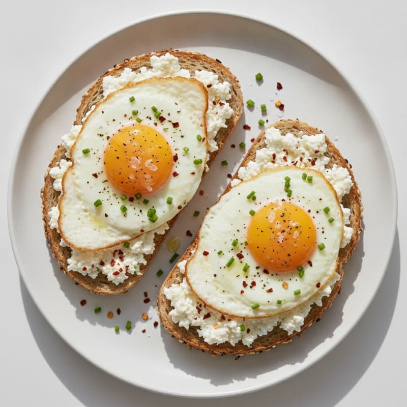 Savory Cottage Cheese Egg Toast