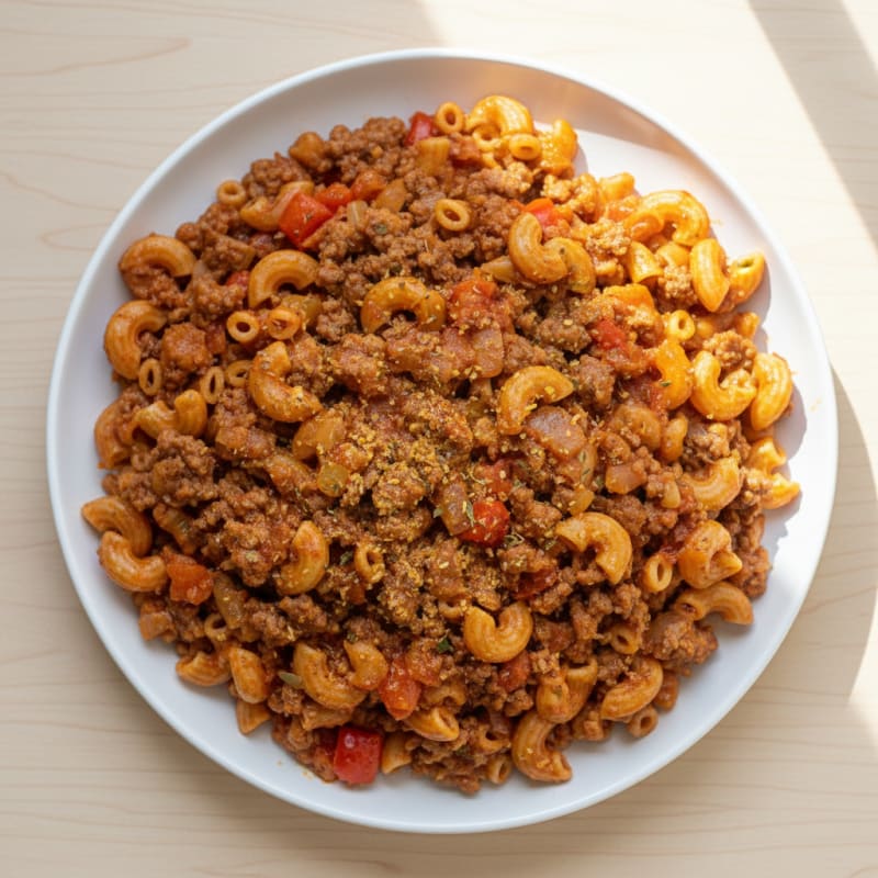 Classic Beef and Macaroni Skillet