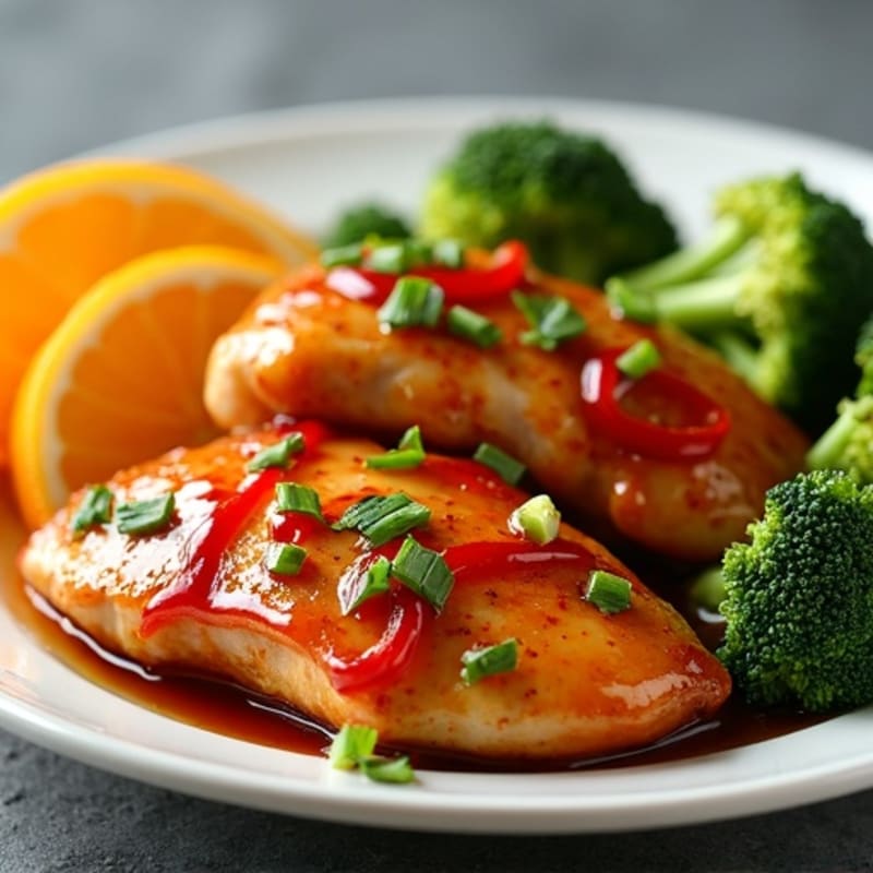 Healthy Sticky Orange Chicken