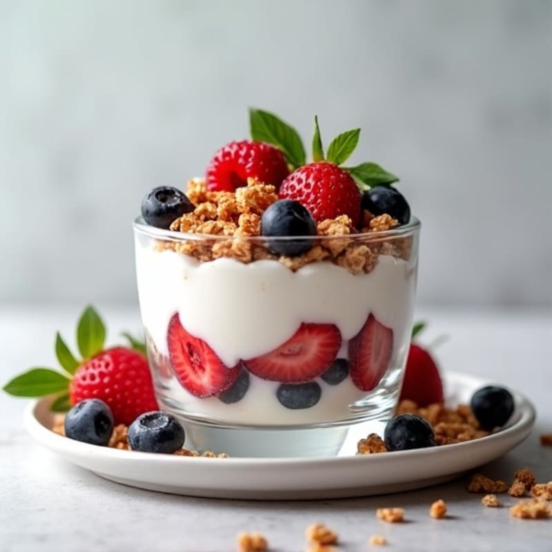 Creamy Greek Yogurt Berry Parfait