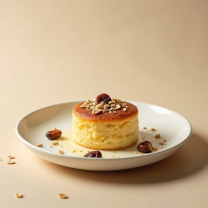 Protein-Packed Vanilla Bean Custard Cake