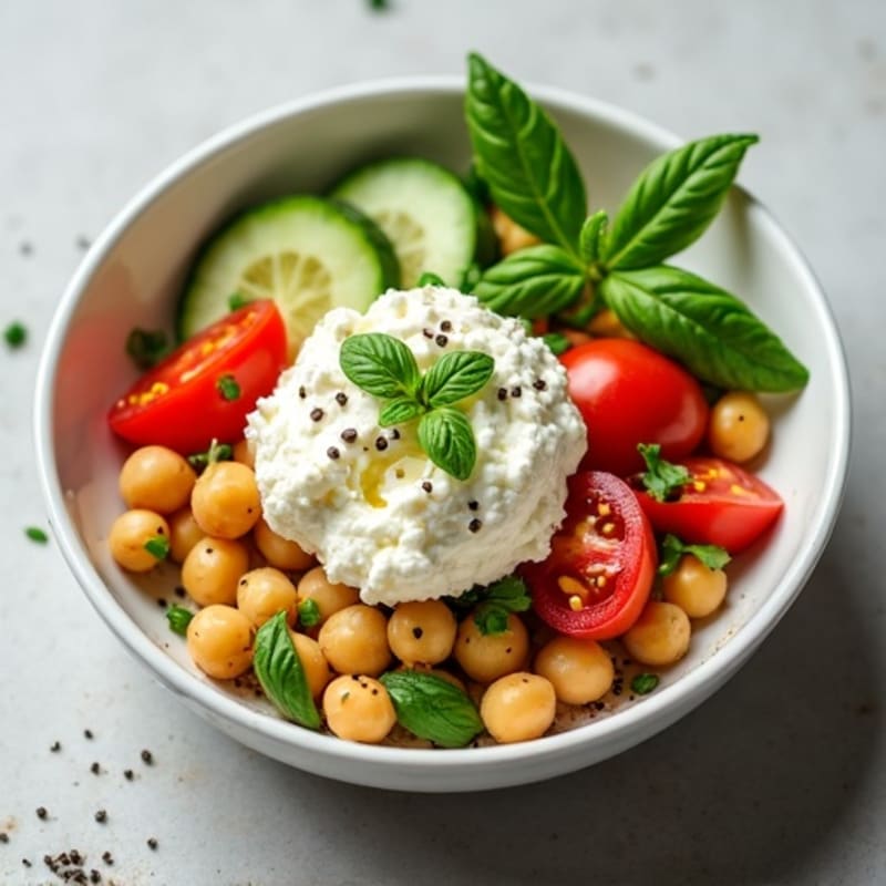 Protein-Packed Savory Cottage Cheese Bowl with Fresh Herbs