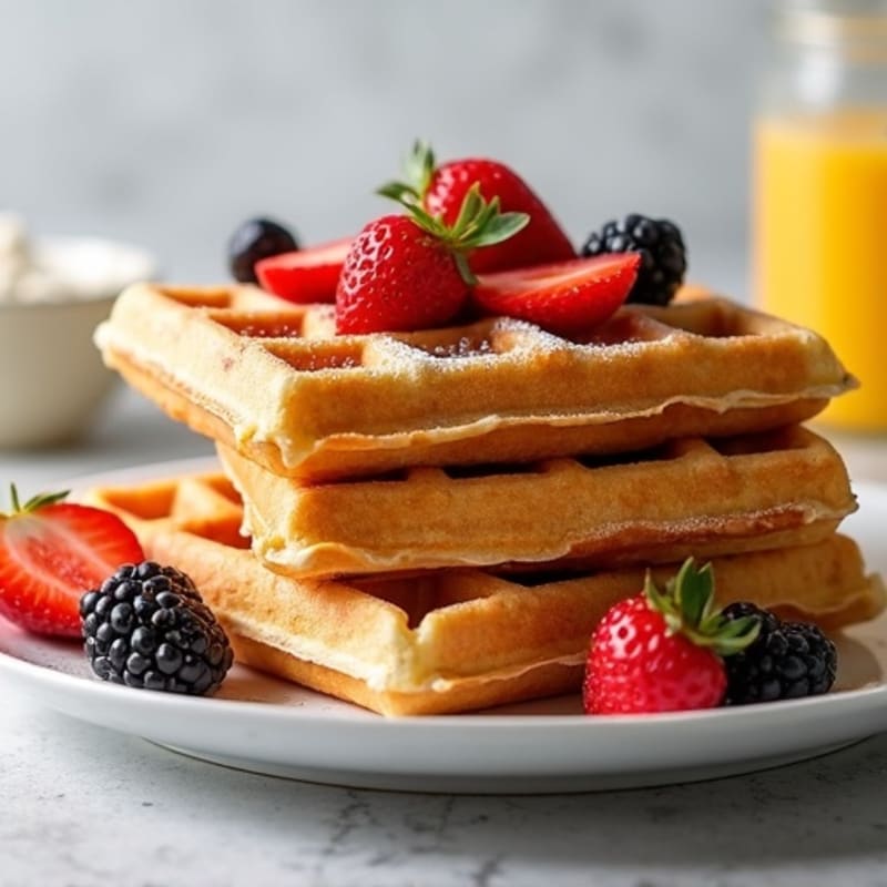 Protein-Packed Almond Flour Waffles
