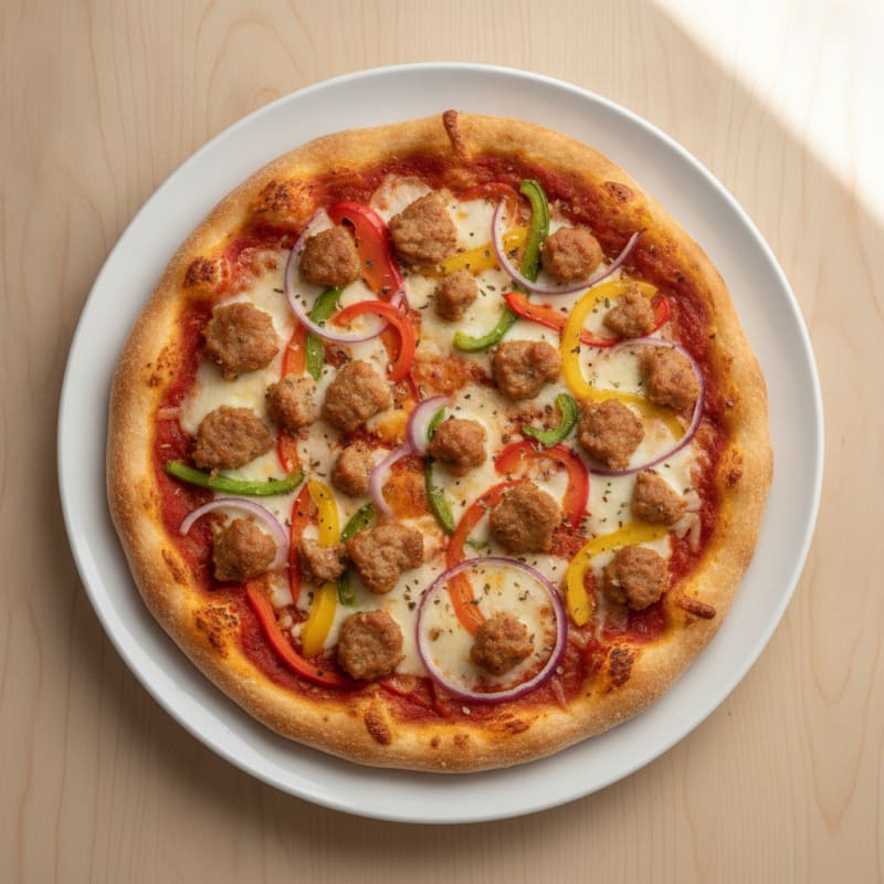 Chicken Sausage Protein Pizza