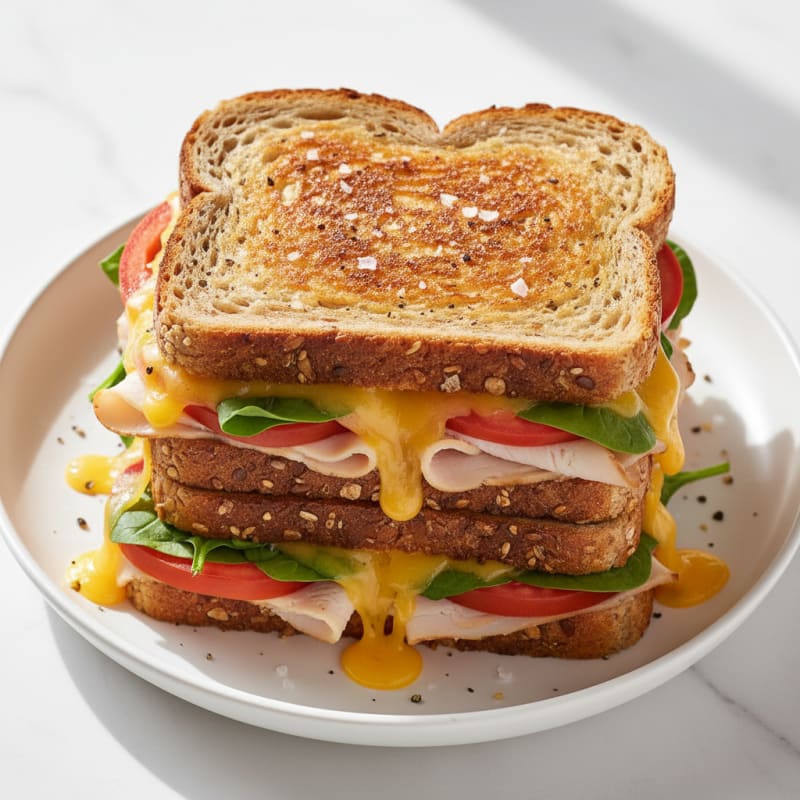 Ultimate Triple-Decker Grilled Cheese