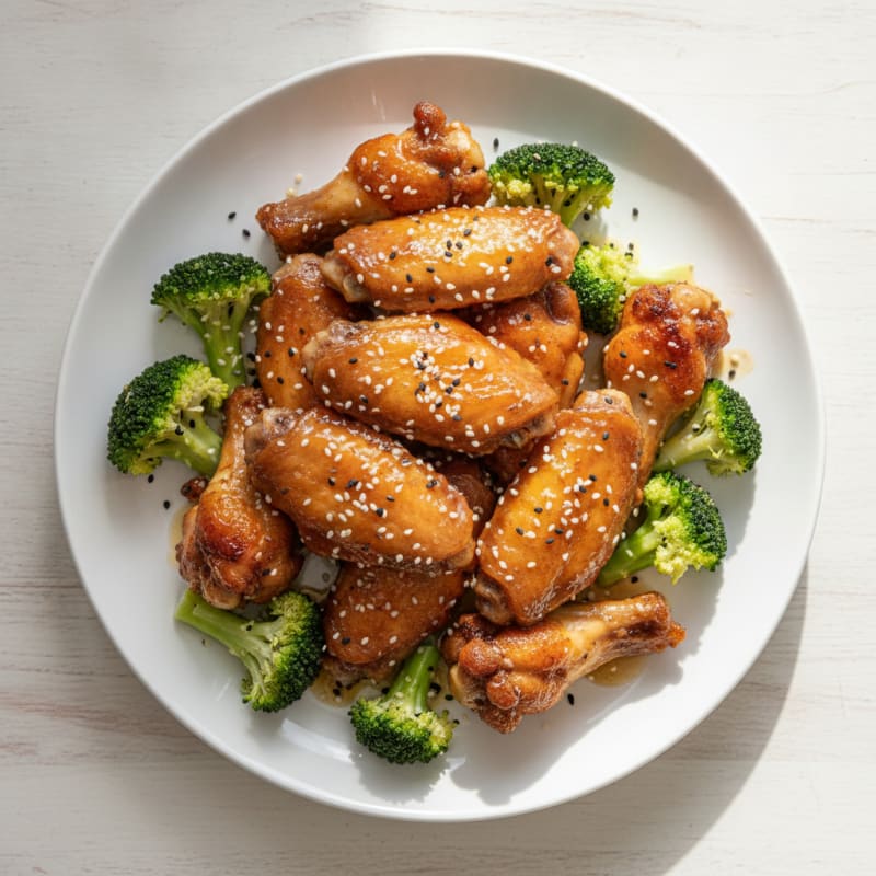 Honey-Garlic Glazed Chicken Wings