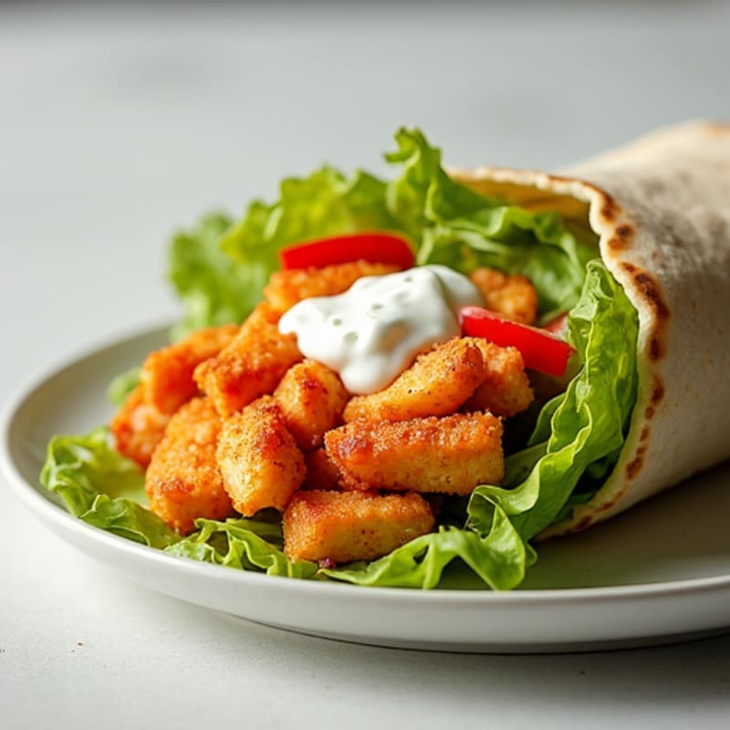 Crispy Buffalo Ranch Chicken Wrap