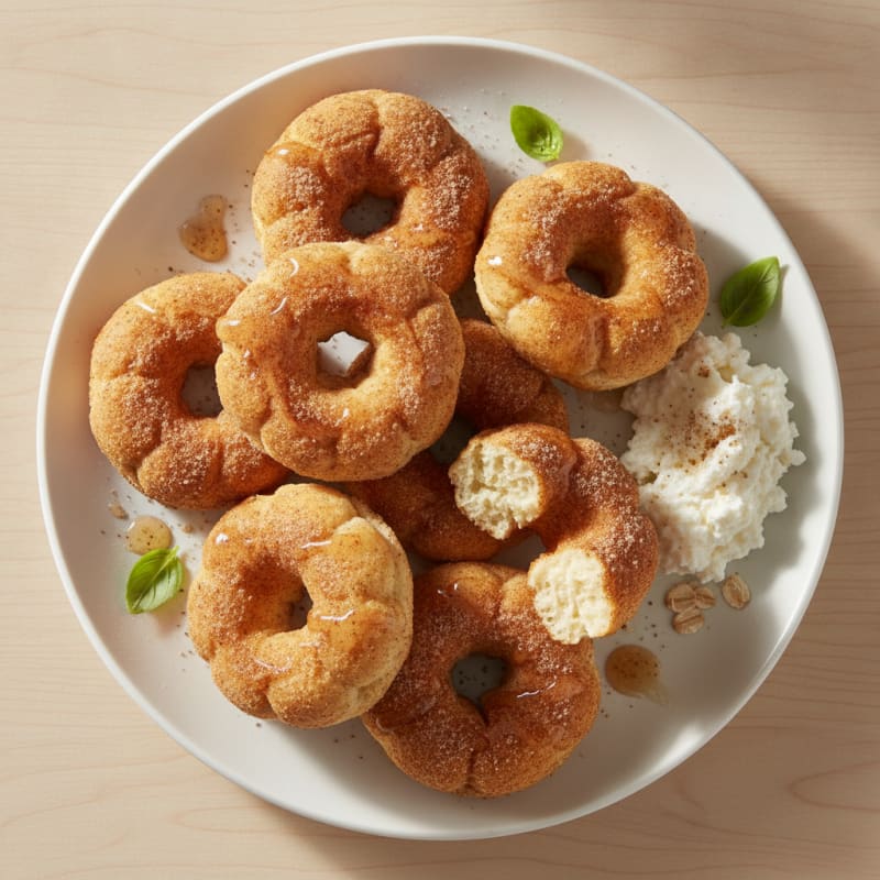 Airfried Protein Cottage Cheese Donuts