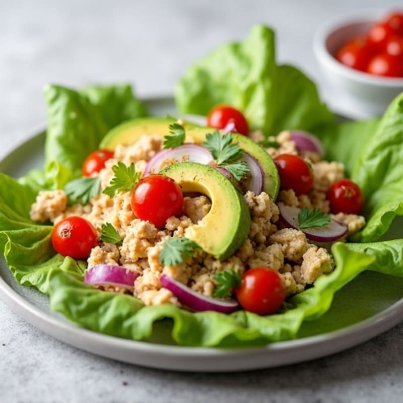 Creamy Avocado Turkey Lettuce Wrap
