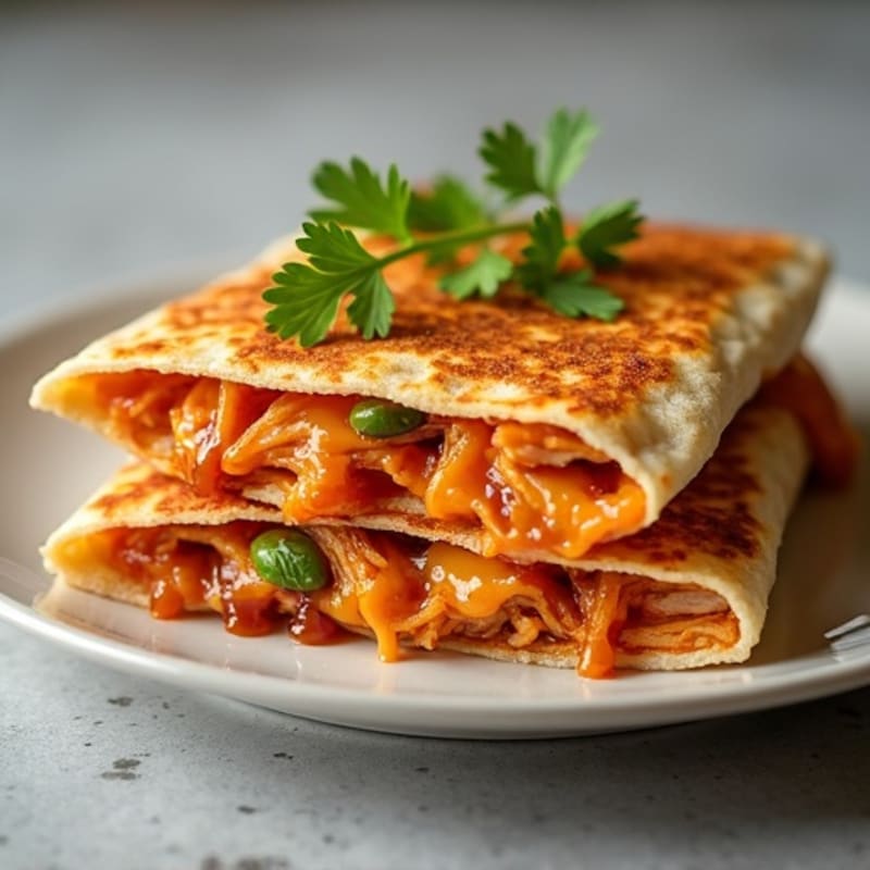 Crispy BBQ Chicken Quesadilla