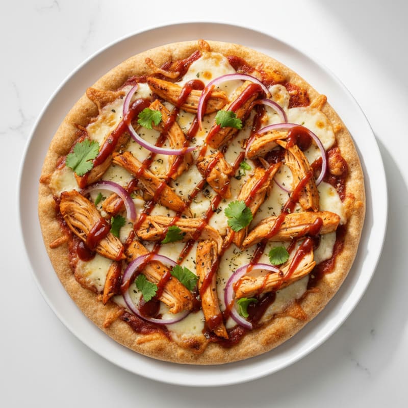 High-Protein BBQ Chicken Pizza