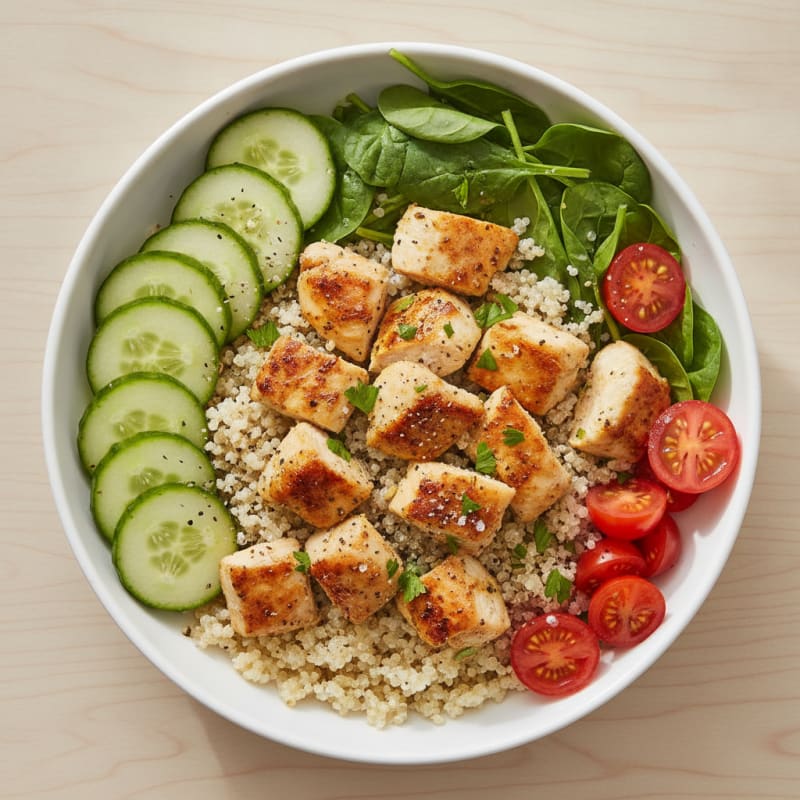 Lemon-Herb Chicken & Quinoa Power Bowl