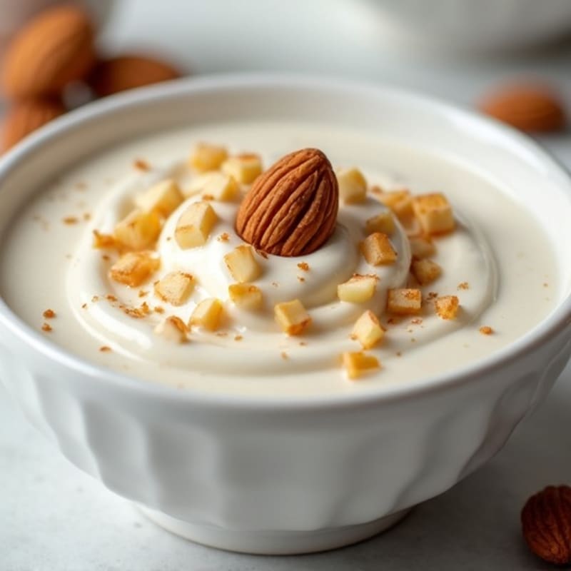 Creamy Greek Yogurt Protein Pudding with Almonds