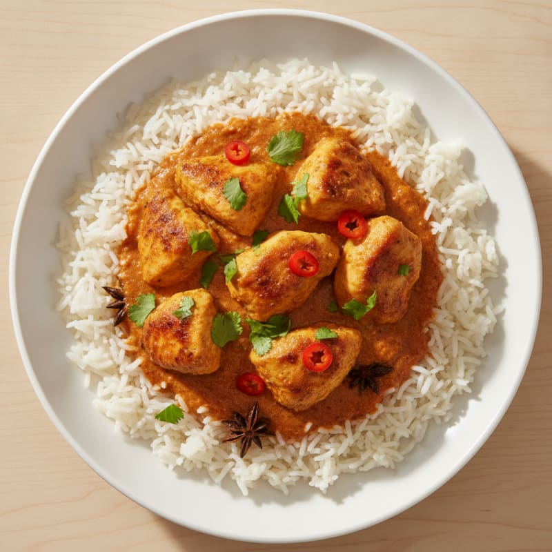Spiced Butter Chicken with Basmati Rice