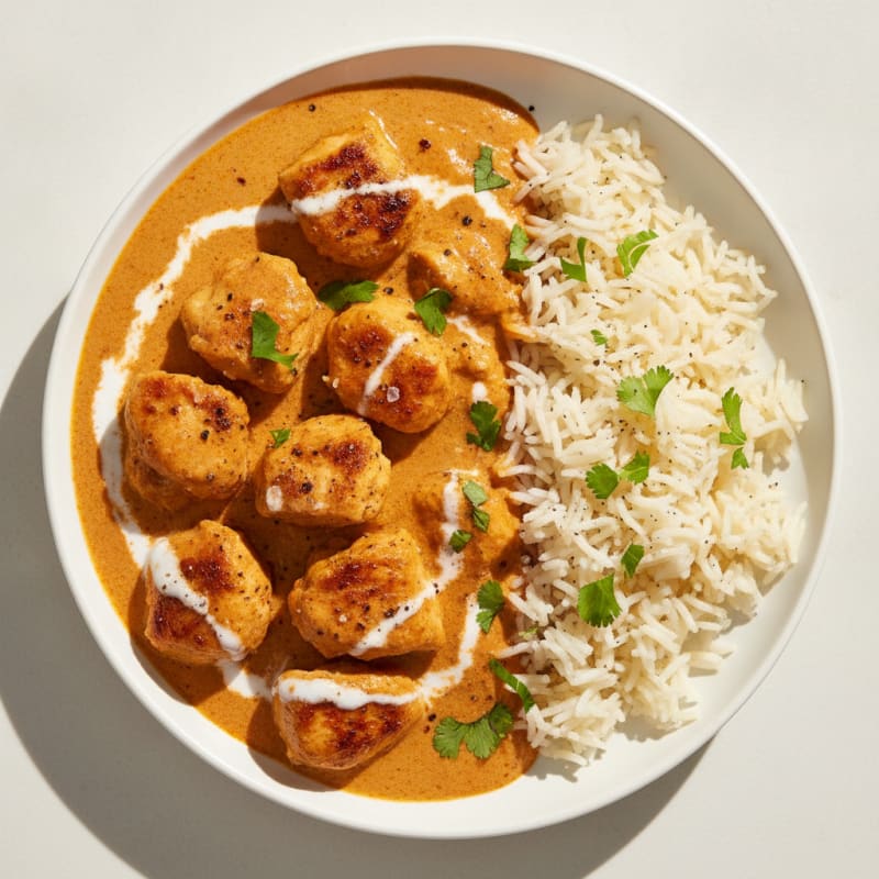 Spiced Butter Chicken with Basmati Rice