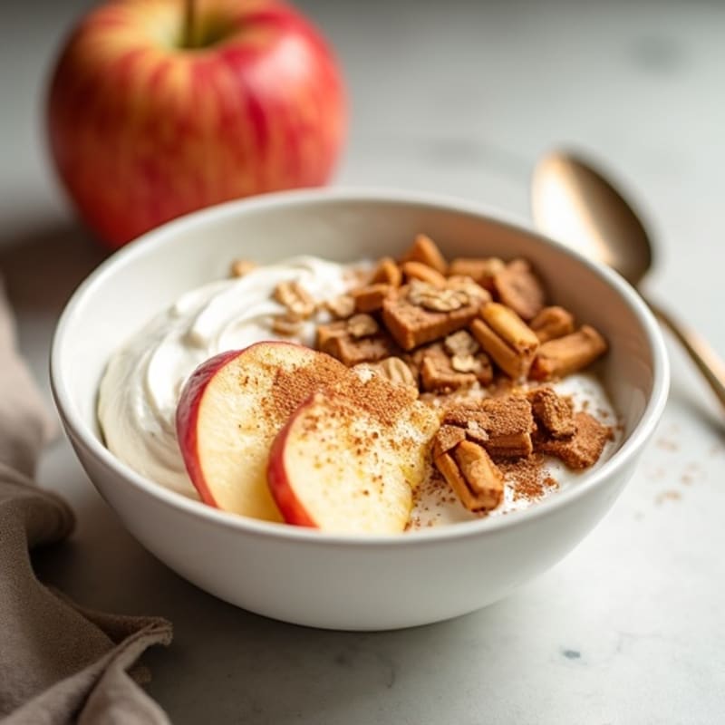Cinnamon-Spiced Apple Protein Breakfast Bowl