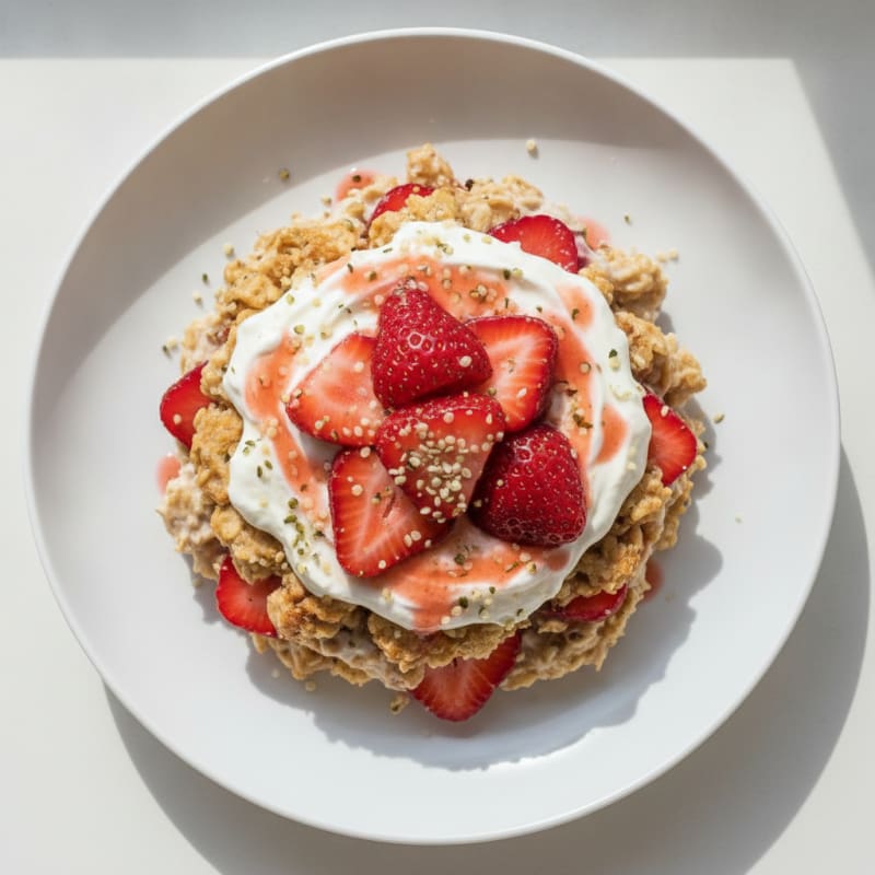 Strawberry Shortcake Overnight Oats