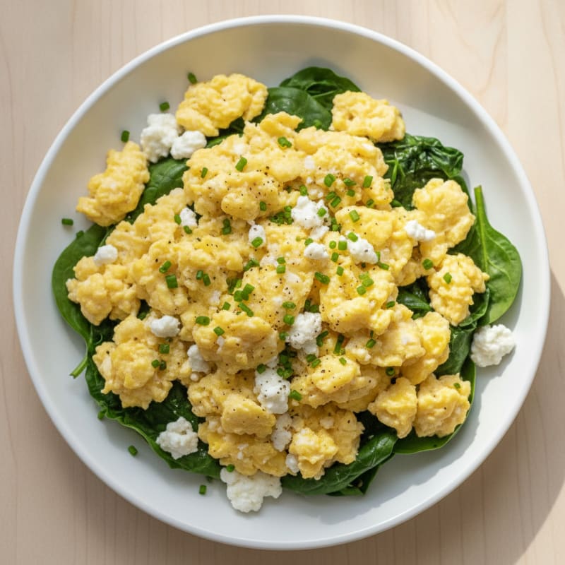 Cottage Cheese Scrambled Eggs