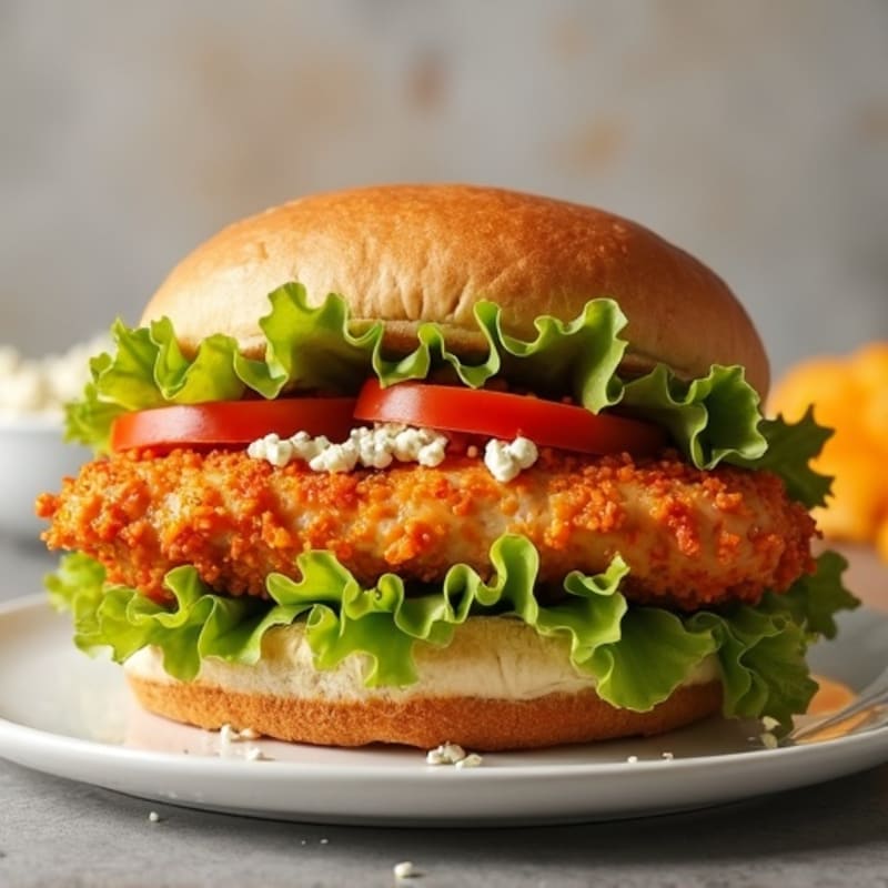 Crispy Buffalo Chicken Blue Cheese Sandwich