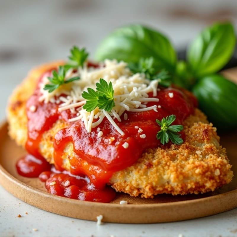 Crispy Baked Chicken Parmesan with Fresh Herbs