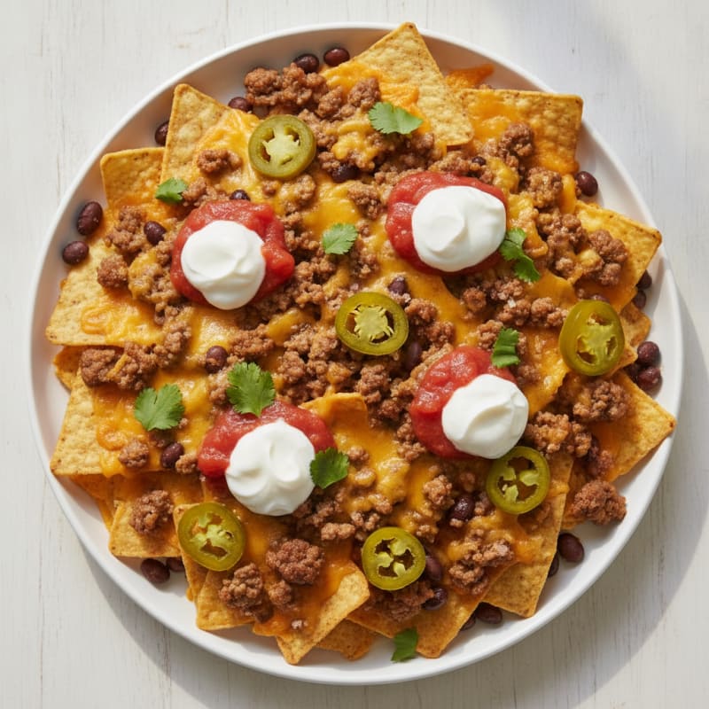Loaded Beef Nacho Platter