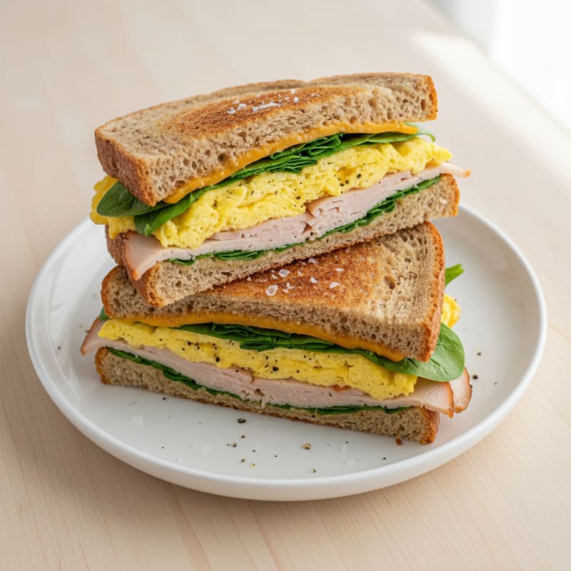 Scrambled Egg Whole Wheat Sandwich