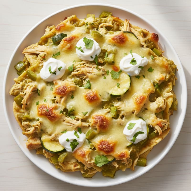 Chicken Enchilada Bake with Green Chile