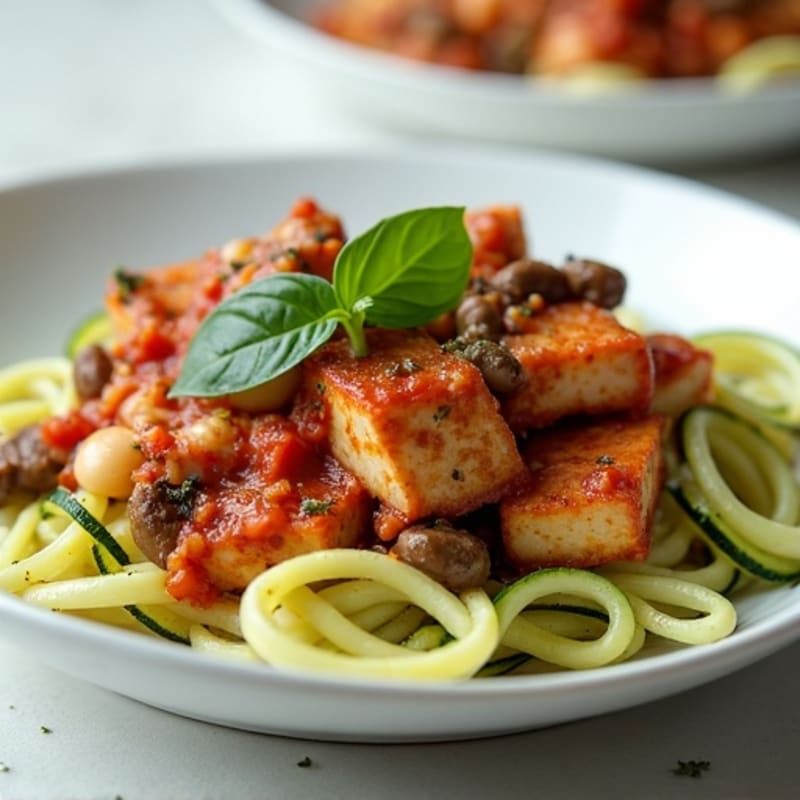 Hearty Mushroom Ragu with Zucchini Noodles