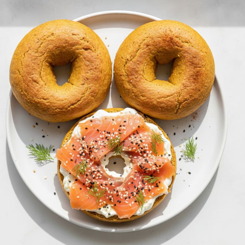 Baked Gluten-Free Pumpkin Bagels