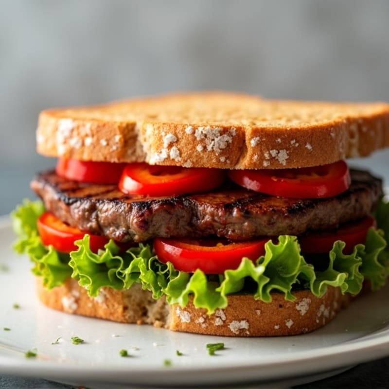 Lean Steak and Bell Pepper Protein Sandwich