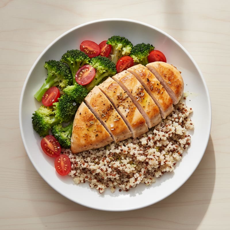 Lemon Herb Chicken and Quinoa Bowl
