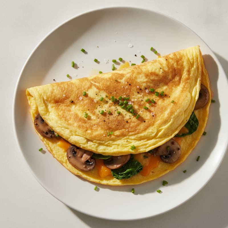 Classic Fluffy Cheese Omelette
