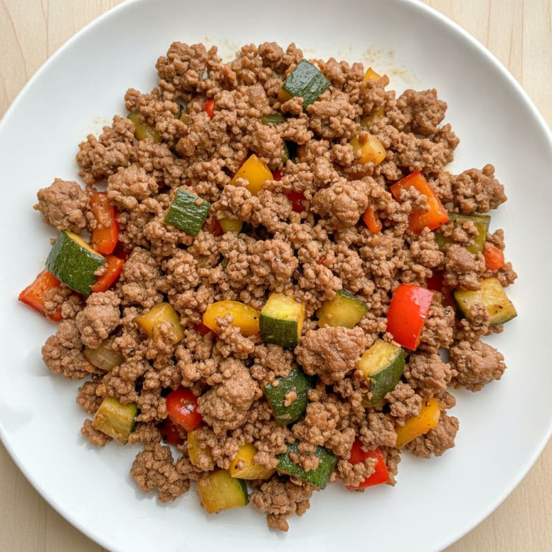 Savory Ground Beef and Vegetable Skillet
