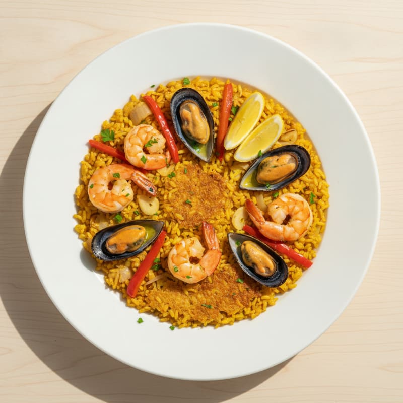 Spanish Saffron Seafood Paella