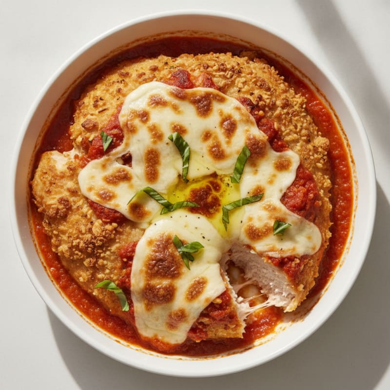 Baked Chicken Parmesan with Marinara