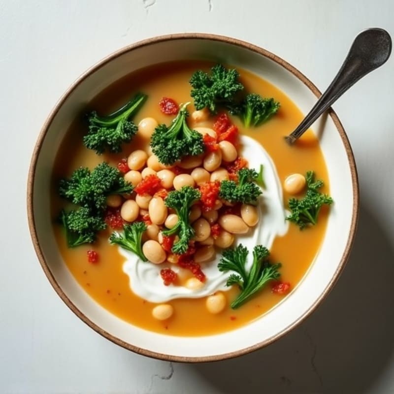 Creamy Tuscan Kale and White Bean Soup