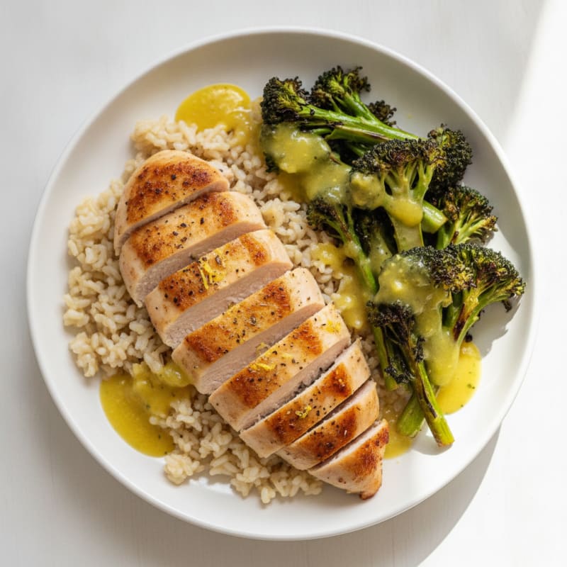 Lemon Herb Chicken with Roasted Broccoli
