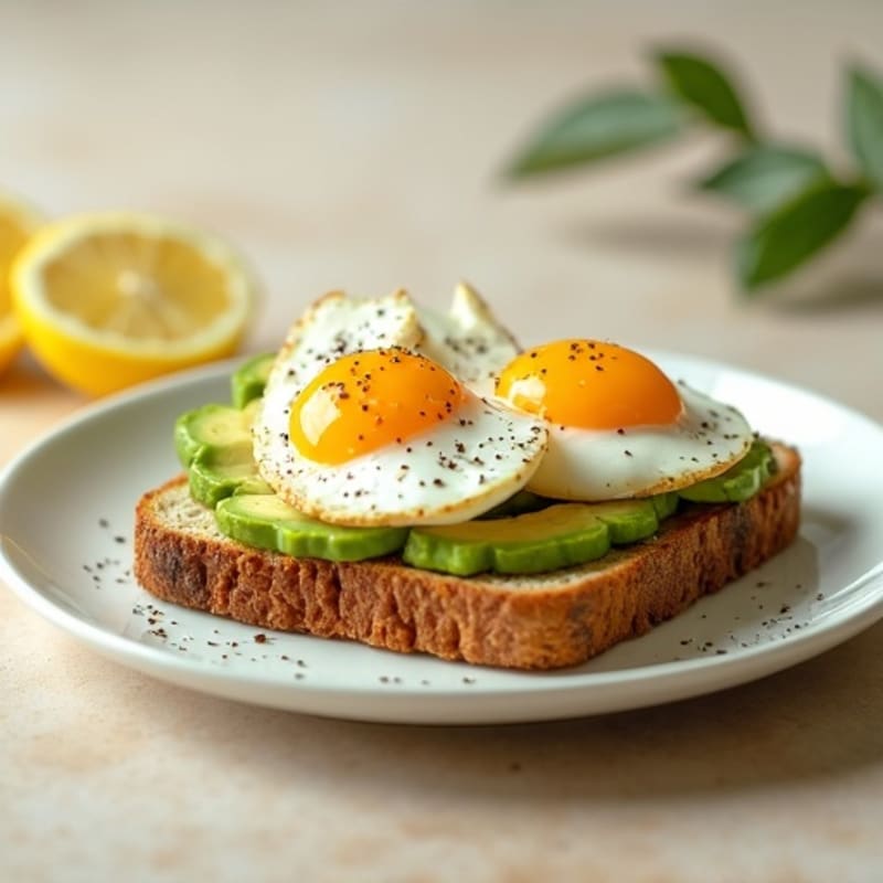 Creamy Avocado Toast with Jammy Eggs