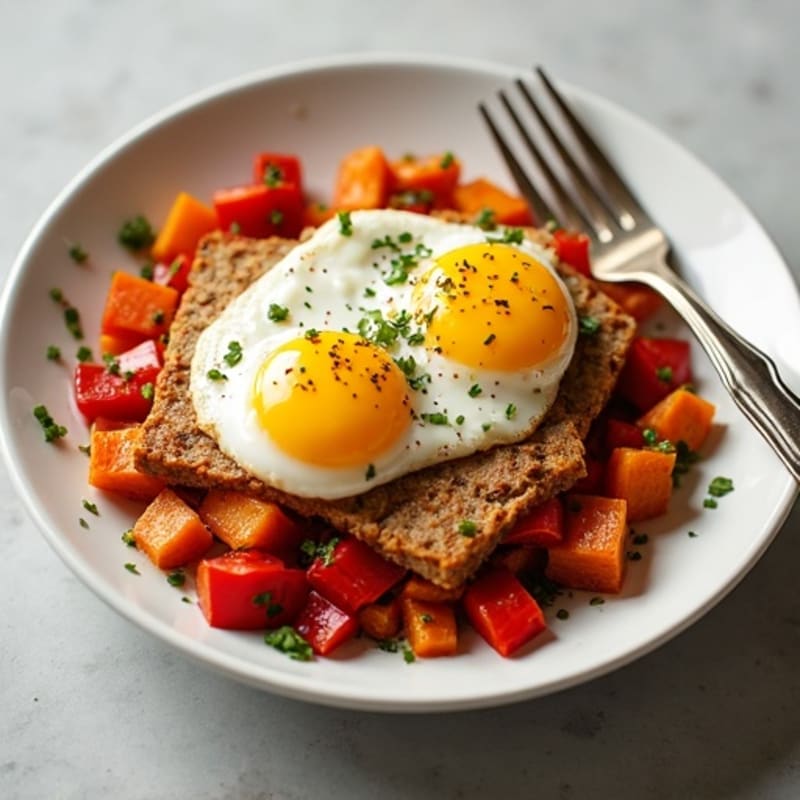 Sweet Potato Hash with Crispy Eggs