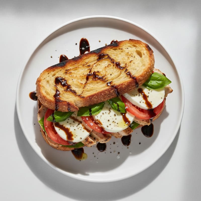 Grilled Balsamic Caprese Sandwich