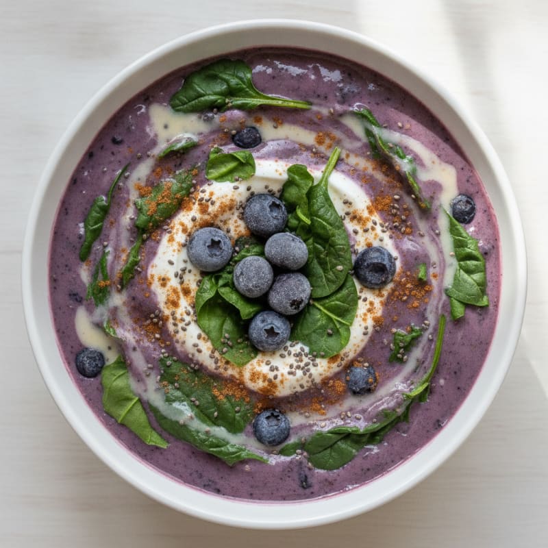 Blueberry Spinach Power Smoothie