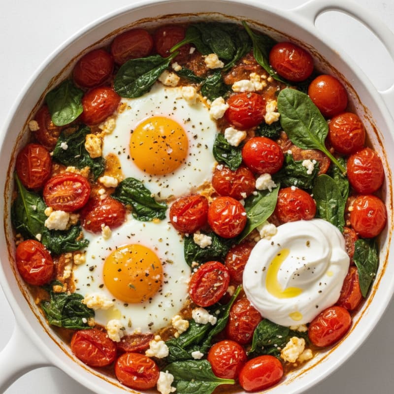 Baked Eggs with Roasted Tomatoes