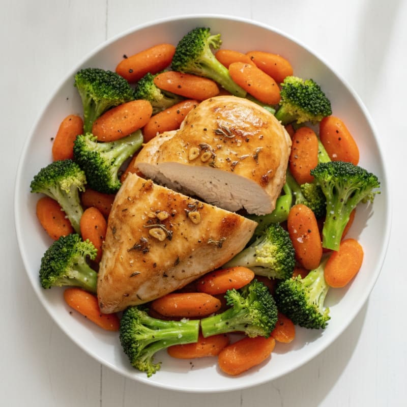 Garlic Herb Roasted Chicken with Vegetables