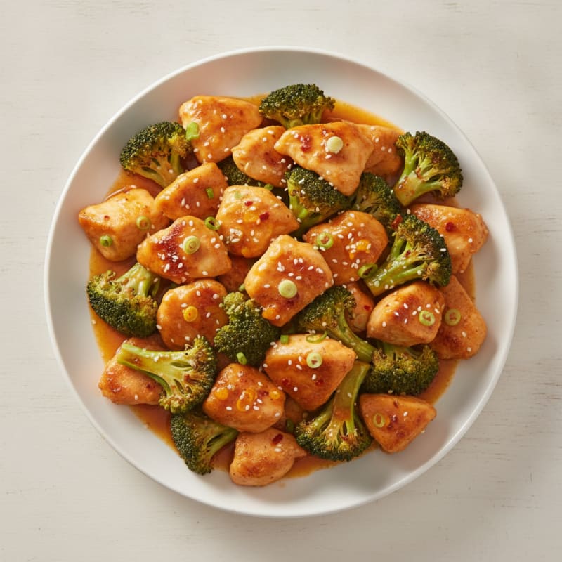 Baked Orange Chicken with Broccoli