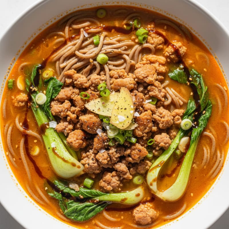 Sriracha Pork Ramen Soup
